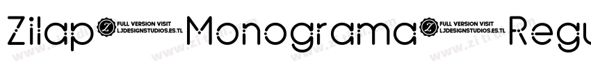 Zilap Monograma Regu字体转换